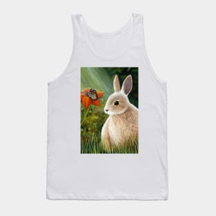 Rabbit 55 bunny with butterfly Tank Top